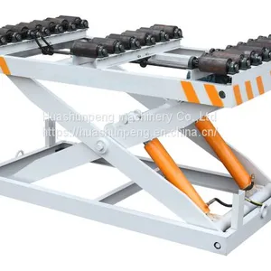 Woodworking Machinery Hydraulic Lifting Table Saw Edge Machine Sanding Assembly Line Inlet and Outlet Plate Stacking 3 Tons thumbnail-1