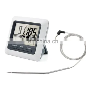 ABS Gray Household Kitchen Direct Measuring Digital Stainless Steel Food Safe Thermometer thumbnail-2