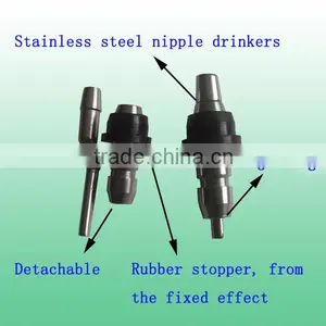Qingdao High Quality 304 Stainless Steel Poultry Nipple Drinkers Automatic Poultry Drinkers thumbnail-4