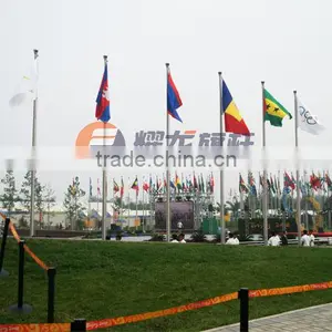 Olympic Village Flag Poles-Manual External Halyard Tapered Flag Pole thumbnail-1