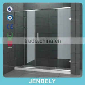 8mm Double Door GenerousTempered Glass Shower Screen thumbnail-1