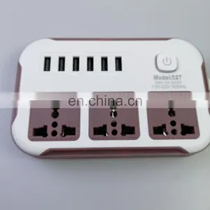 New Design High Quality Fashion Electrical Products 3 Plug 6 Usb Plug Universal Plug Sockets Extension Socket thumbnail-2