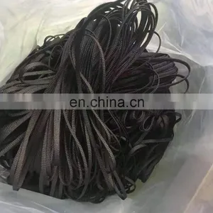 Color Customized Fashion Decoration Flat Woven Polyester Drawstring Braided Rope Hollow Flat Cord for Garment and Shoes thumbnail-3