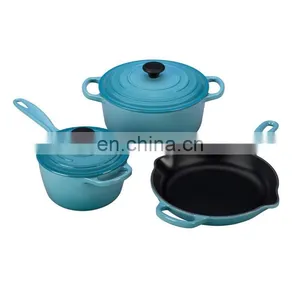 High Quality Trade Assurance Enamel Cast Iron Cookware Set thumbnail-5