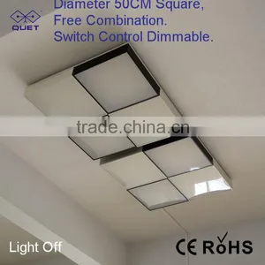Modern Square Flush Surface Mounted LED Ceiling Light Fixture thumbnail-6