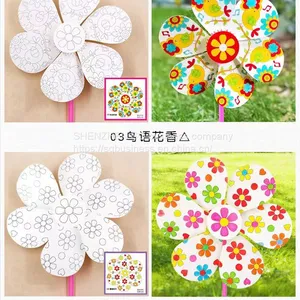 Creative Drawing and Painting Kids Girls Coloring DIY Toys Windmill DIY Painting Graffiti Coloring Educational Toys thumbnail-5
