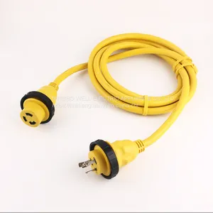 Marine Shore Adapter Cord Set STW 10/3 1FT 30A to 15A 5-15P to 5-30R thumbnail-1