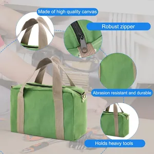 Tool Bag With Waterproof Tool Bag Big Capacity Canvas Tool Bag Electrician Multifunctional Portable Tool Bag thumbnail-2
