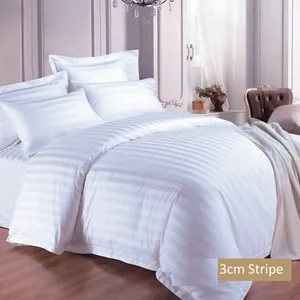 New Design 400TC Cotton Beddings Set Article Luxury Bed Sheet Bedding Set for 5 Star Hotel thumbnail-4