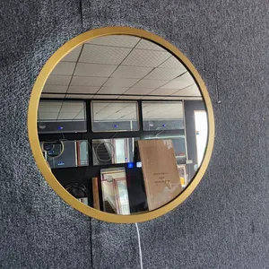 Customized Aluminum Alloy Edge-finished Makeup Mirror, Ultra-clear Glass, Silver Mirror Surface, Wall-mounted Vanity Mirror thumbnail-1