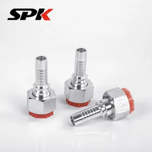 Manufacturer of 304 Stainless Steel Straight Crimp-Type High-Pressure Hydraulic Tube Transition Sealed Rubber Hose Fittings thumbnail-1