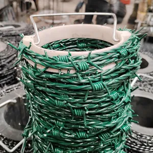 Hot Dipped Galvanized Barbed Wire Roll Price Fence Galvanized Pvc Coated Barbed Wire thumbnail-5