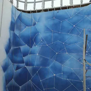 Fushun High-altitude Rope Painting, Cooling Tower, Cooling Water Tower and Chimney Painting, Graffiti, Hand-painted Wall Murals thumbnail-1