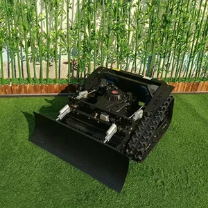 Industrial Petrol Adjustable Cutting Height 10-150Mm Electric Battery Cordless Rubber Track Remote Controlled Lawn Mower Kit thumbnail-2