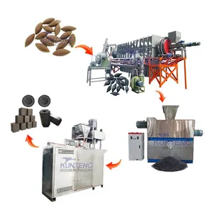 Complete Sawdust Carbonization and Forming Equipment Barbecue Charcoal Production Line EPC thumbnail-1