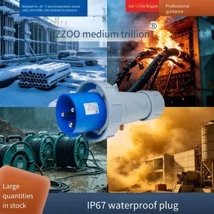 Ip6763a High-current Waterproof Industrial Plug and Industrial Socket With ce Certification, Dustproof, Zhongzhao Electric Appliance thumbnail-2