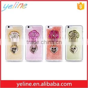 Popular New Arrival Factory Retai 3d Rose Phone Case With Finger Ring for Iphone 6s thumbnail-1