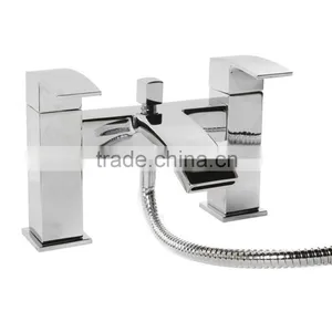 Bathroom Bath Waterfall Mixer Filler Tap Tub & Shower Faucets thumbnail-1