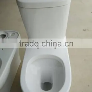 Porcelain Washdown Two Piece Toilet wc W8054 thumbnail-3