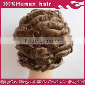 Top Quality Full Cap Swiss&french Lace Indian Men Hair Toupee Wig thumbnail-1
