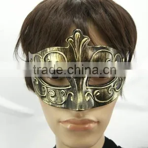 Masquerade Halloween Party Wholesale Hard Plastic Colorful Venice Crack Mask for Women Drawing Colorful Mask thumbnail-3