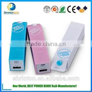 100% Fresh ! Full Capacity Portable Milk Mobile Power Bank 2600mah With CE ROHS FCC Certification thumbnail-4