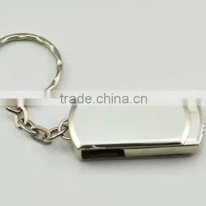Silver Metal USB Pendrive 32gb Swivel USB for Promotion thumbnail-3
