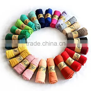 Wholesale Fall Winter Solid Color Cotton Viscose Fashion Ladies Plain Shawl Scarf thumbnail-1
