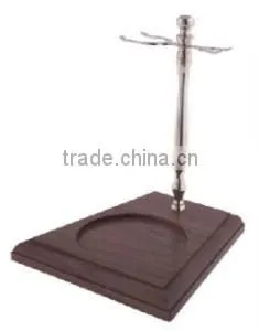 Col. Conk Chrome & Wood Stand thumbnail-1