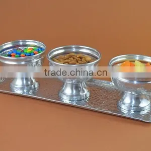 Aluminum Hammered Tray thumbnail-1