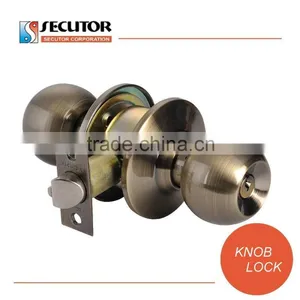 Keyless Bath Bathroom Door Tubular Knob Lock thumbnail-4