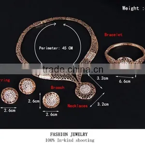 Manufacturers,Gold Jewellery Gold Plated Jewelry Set Zircon Jewelry Set thumbnail-4