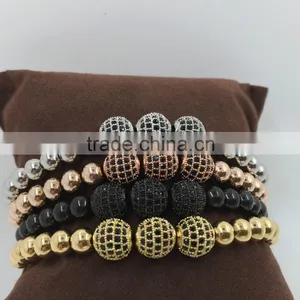 Newest Fashion Beads Man Wrap Bracelet and Braided Rope Bracelet thumbnail-3