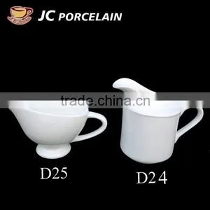 Classic Porcelain Pitcher and Creamer White Jug thumbnail-1