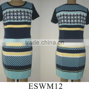 Ladies New Design Striped Skirt thumbnail-1