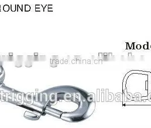 China Supplier Sale Rigging Svivel Round Eye Snap Hook Swivel Spring Bolt Snap Hook Nose Ring in Carabiner Manufacturer thumbnail-3