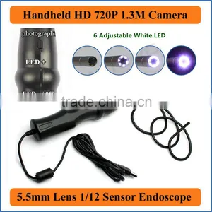 Mini 5.5MM USB Endoscope 1.3M HD 720P Camera With 6LED 1.5M USB Cable Car Maintenance Camera Handheld Industrial Endoscope thumbnail-1