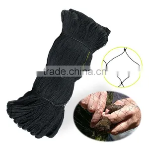 25' x 50' Net Game Bird Poultry Pen Netting Nylon 2" BLACK SQUARE MESH thumbnail-1