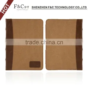 Book Style Canvas Case Cover for 2014 Amazon Kindle Touch E-bopk thumbnail-6
