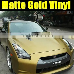 Gold Car Wrap Vinyl With Air Free Bubbles Auto Vinyl thumbnail-1