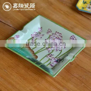Custom Hotel Square Ceramic Cigar Ashtray thumbnail-3