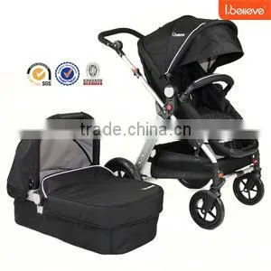 Hot Design Good Quality Best Seller Europe Style Baby Stroller 3 in 1 With Carry Cot thumbnail-1