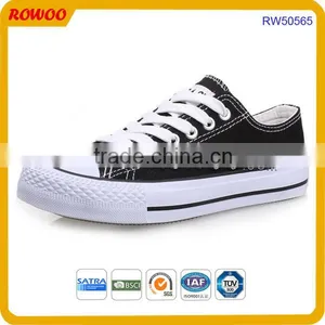 Popular Woman Casual Shoes Women Flat Canvas Shoes China Canvas Vulcanized Shoes thumbnail-1