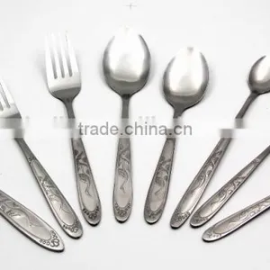 China Best Quality Multi-purpose Stainless Steel Spoon Fork Knife Sets in Kitchen and Restaurant thumbnail-1