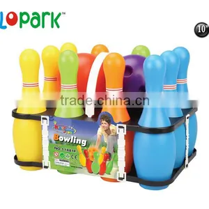 Bowling, Kids Toy Leisure Wooden Bowling Ball Equipment thumbnail-1