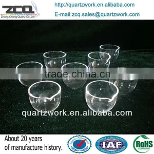 Silica (Quartz) Crucible 25mm x 64mm thumbnail-2