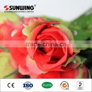 Small Decorative Silk Hydrangea Flower Artificial for Home thumbnail-3