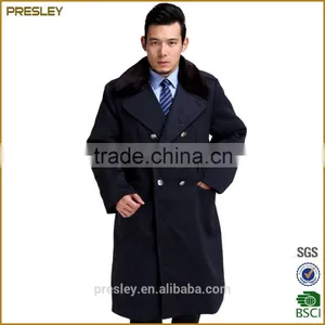 High Quality Custom Winter Long Padded Jakcet Military Security Uniform Overcoat thumbnail-1