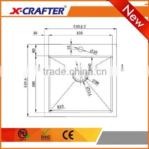Pro CNC Welding Process Overmount Fancy Single Bowl Kitchen Sink thumbnail-2