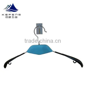 Fashionable Metal Clothes and Pants Hanger With Plastic Hook thumbnail-1